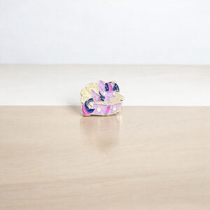 Little Pony Enamel Pin Purple Pink